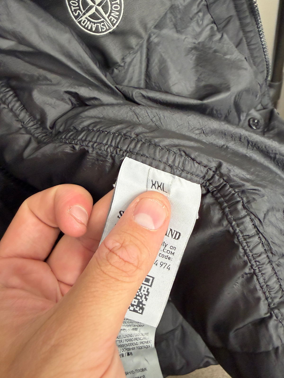 Stone Island Garment Dyed Crinkle Reps Down Jacket