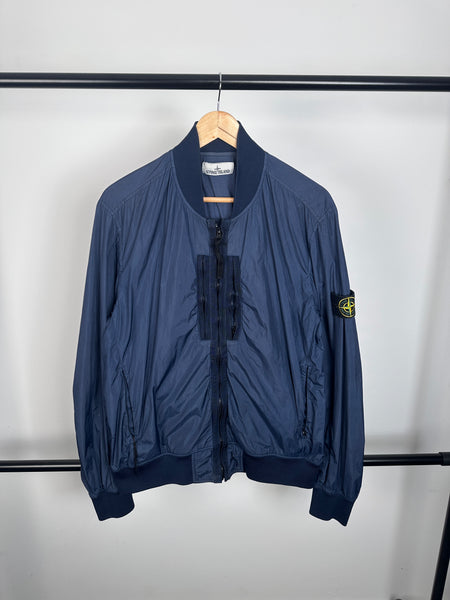 Stone Island Garment Dyed Crinkle Reps NY Bomber Jacket (L)