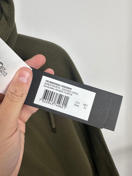 CP Company Diagonal Raised Fleece Goggle Hoodie - BNWT (XL)