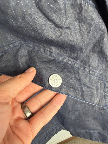 Stone Island Marina Raw Plated Linen Jacket