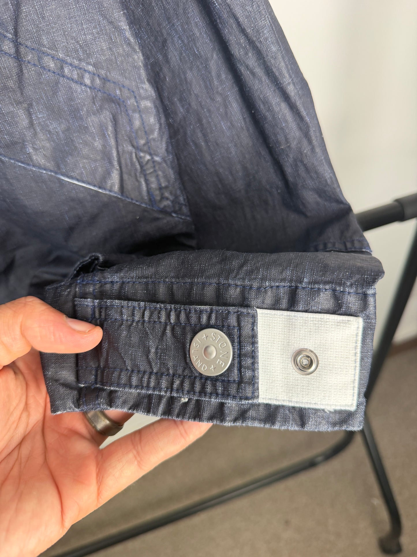 Stone Island Marina Raw Plated Linen Jacket