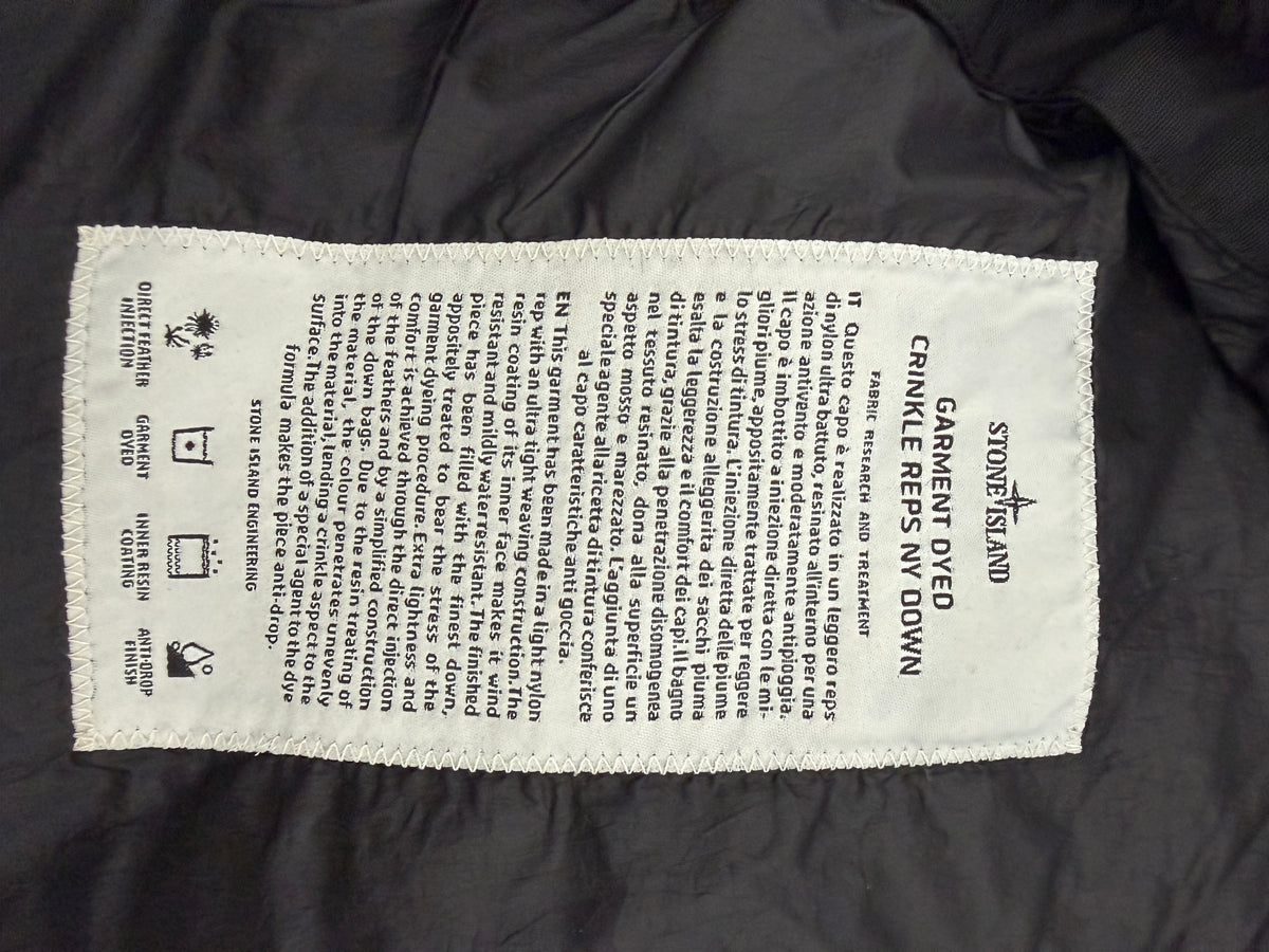 Stone Island Garment Dyed Crinkle Reps Down Jacket