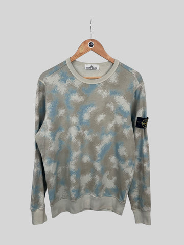 Stone Island Camo Devore Sweatshirt (M)