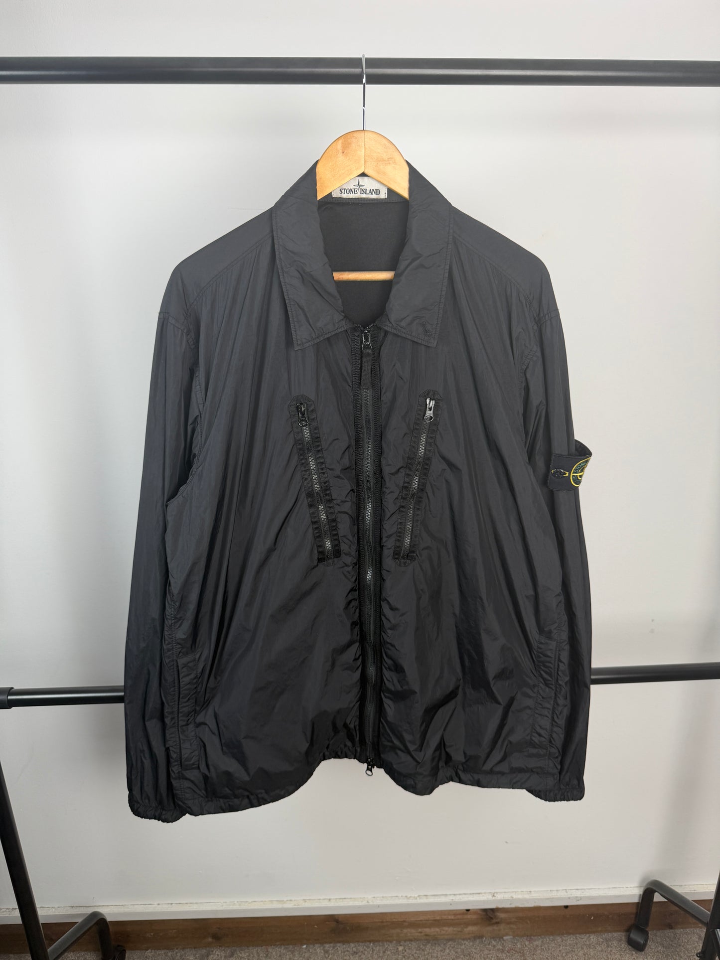 Stone Island Garment Dyed Crinkle Reps Overshirt