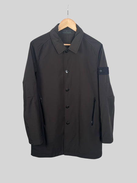 Stone Island Poliestere Stretch 5L Ghost Piece Long Jacket (M)