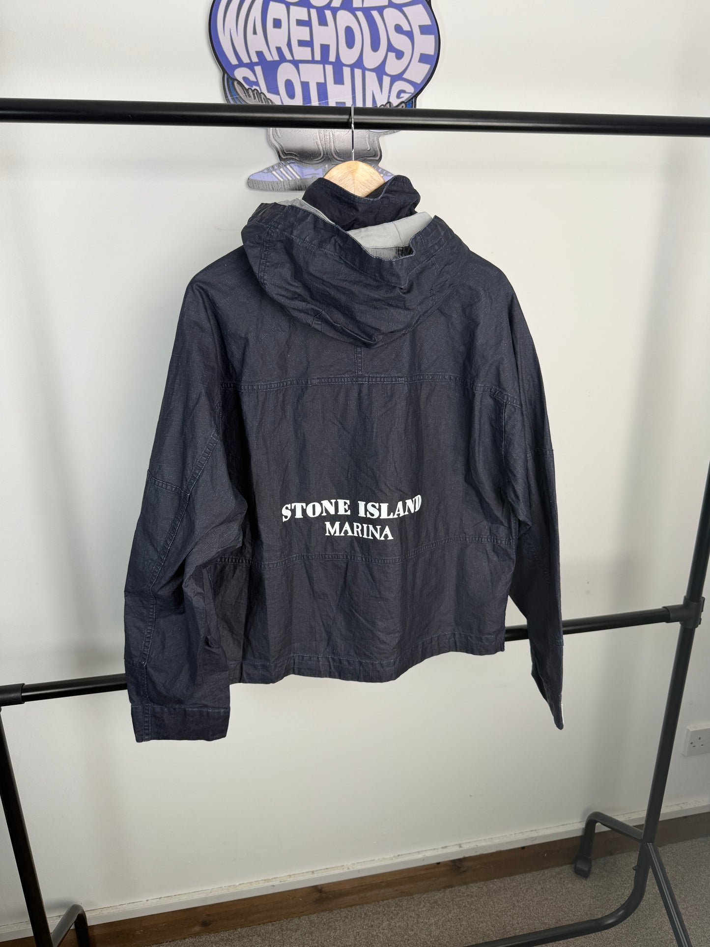 Stone Island Marina Raw Plated Linen Jacket