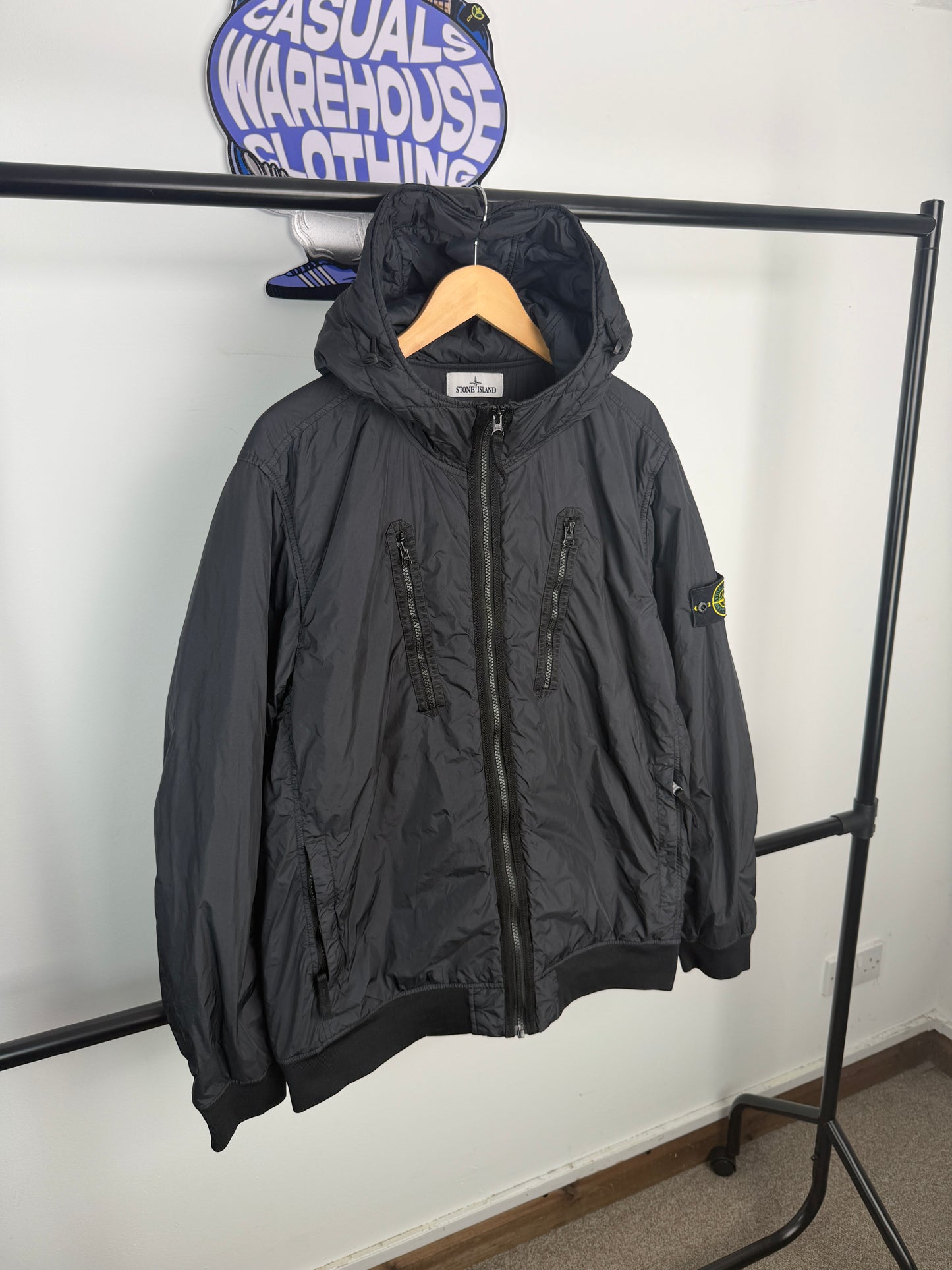 Stone Island Garment Dyed Crinkle Reps With Primaloft TC