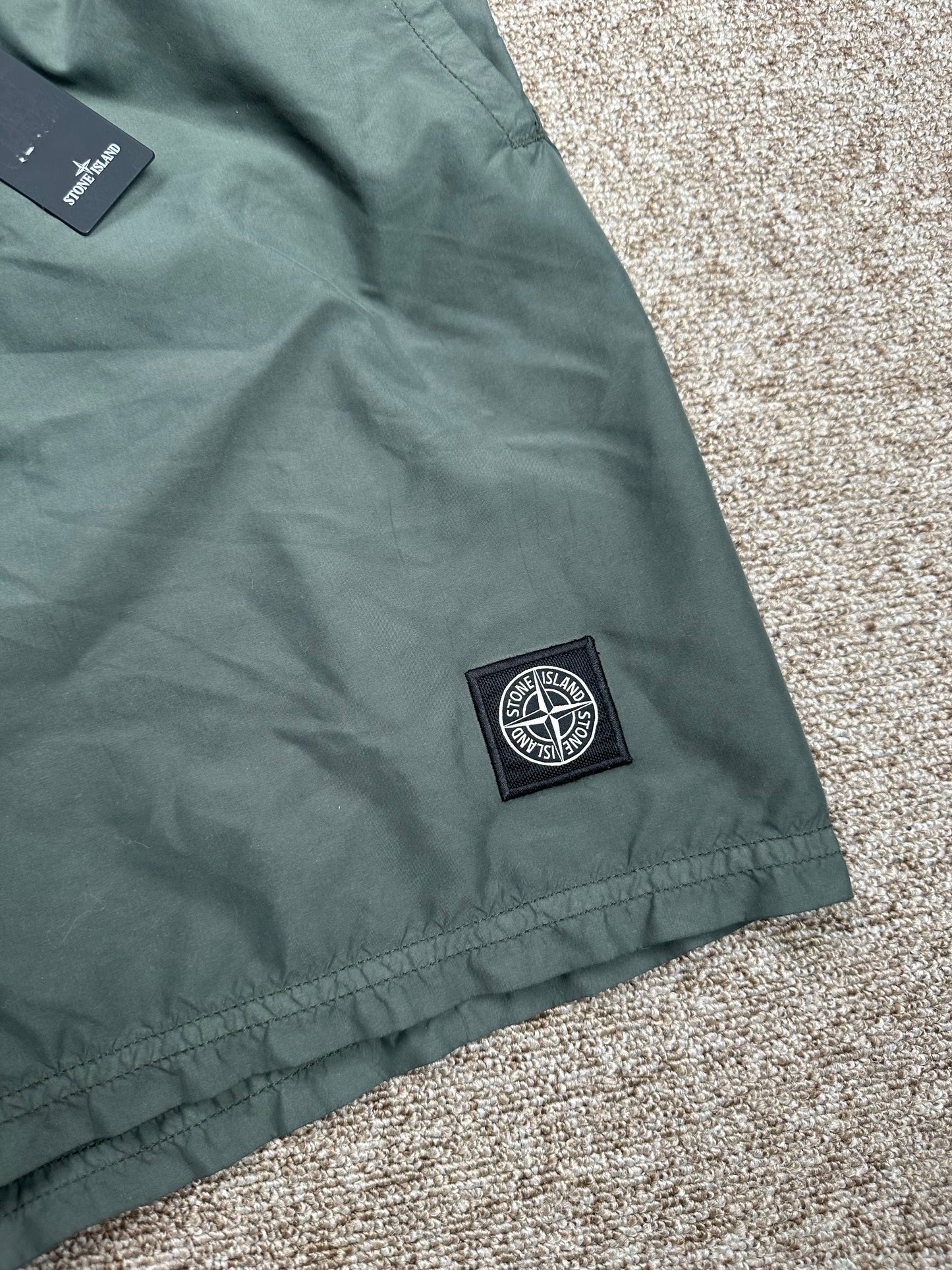 Stone Island Brushed Cotton Swim Shorts
