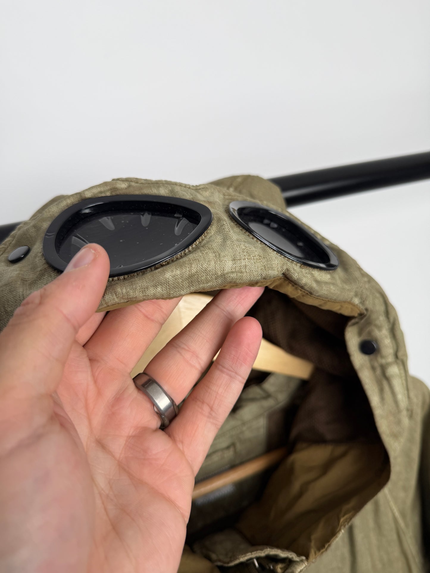 C.P Company Lino Wax Goggle Jacket