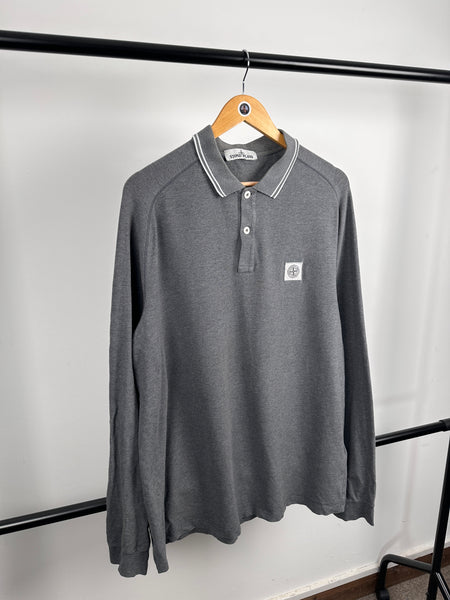 Stone Island Long Sleeved Polo Shirt (3XL)