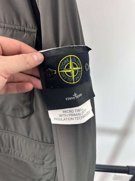 Stone Island Micro Twill Field Jacket With Primaloft Insulation
