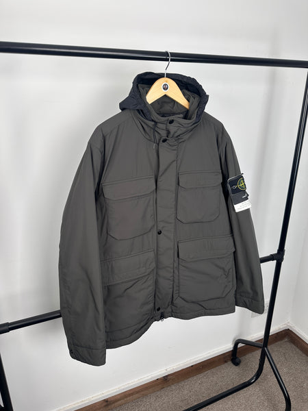 Stone Island Micro Twill Field Jacket With Primaloft Insulation
