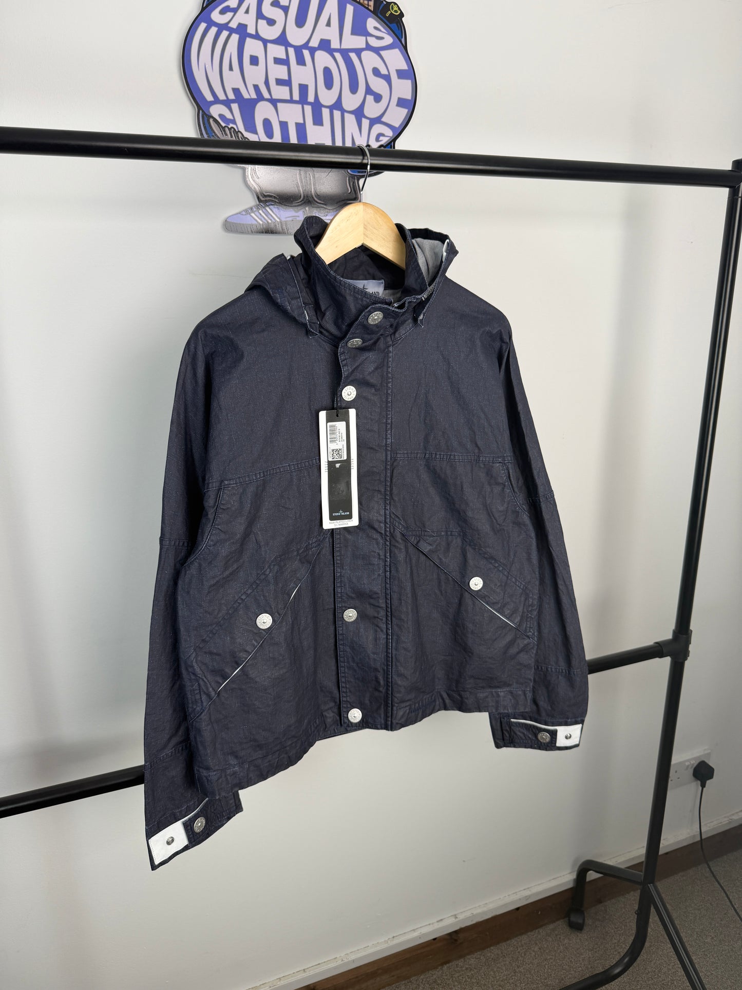 Stone Island Marina Raw Plated Linen Jacket