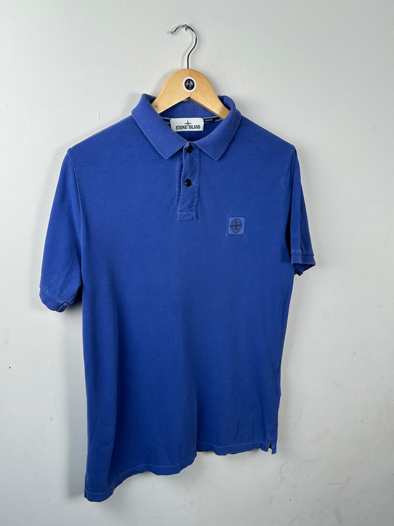 Stone island polo blue sales