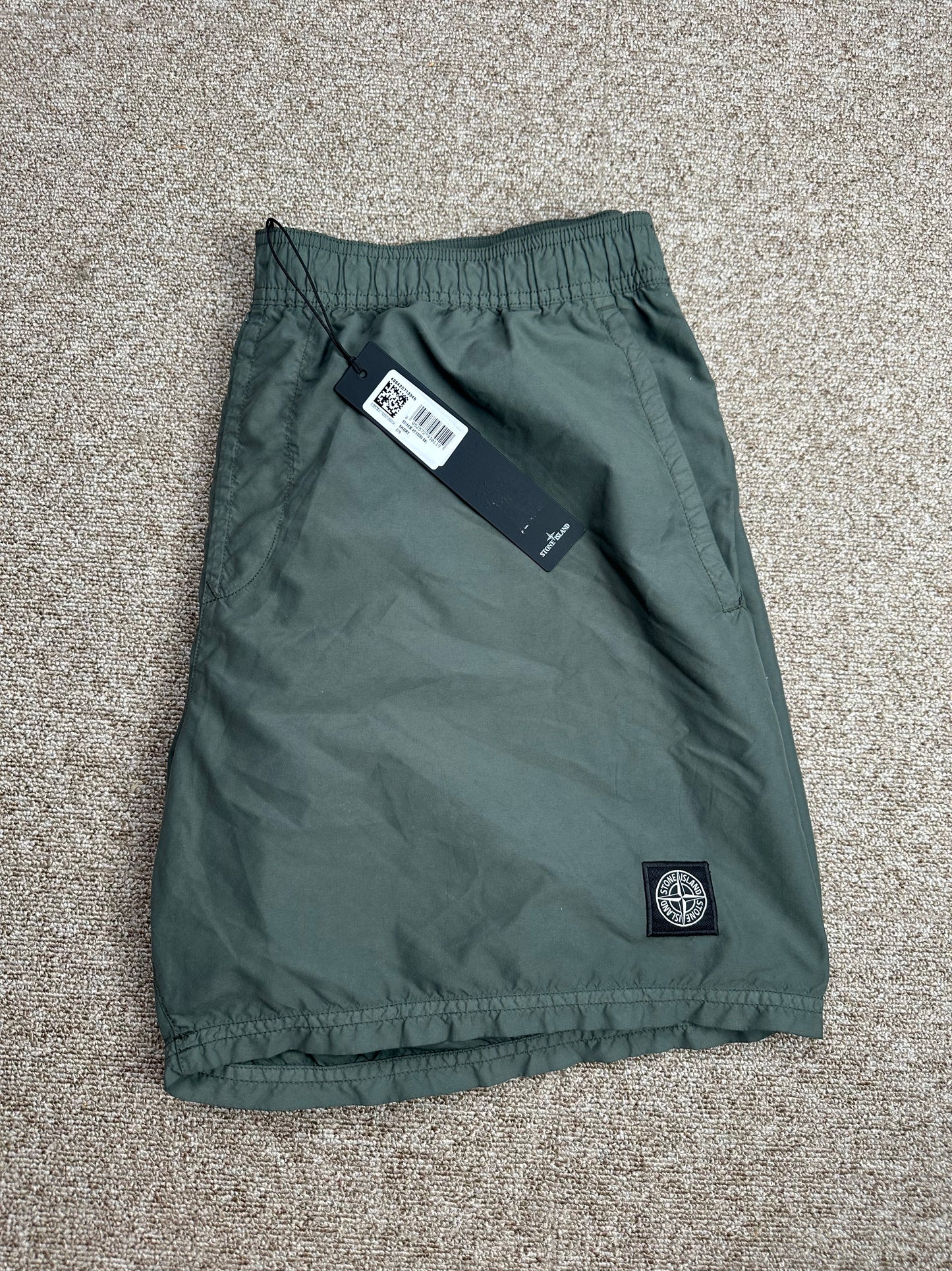 Stone Island Brushed Cotton Swim Shorts