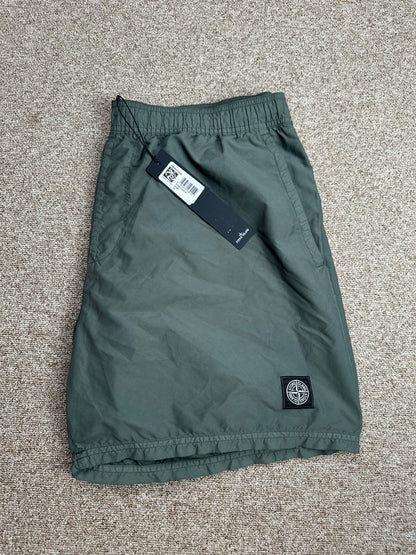 Stone Island Brushed Cotton Swim Shorts