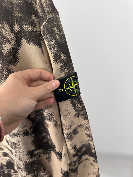 Stone Island 1/4 Zip Camo Sweatshirt (XXL)