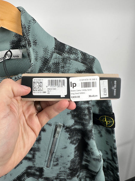 Stone Island Camo 1/4 Zip Sweatshirt BNWT (M)