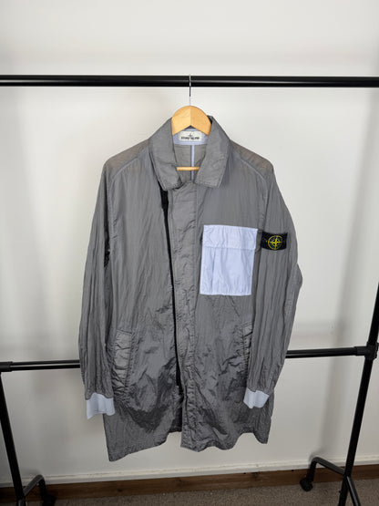 Stone Island Nylon Metal Watro Rip-Stop Parka Jacket (XL)