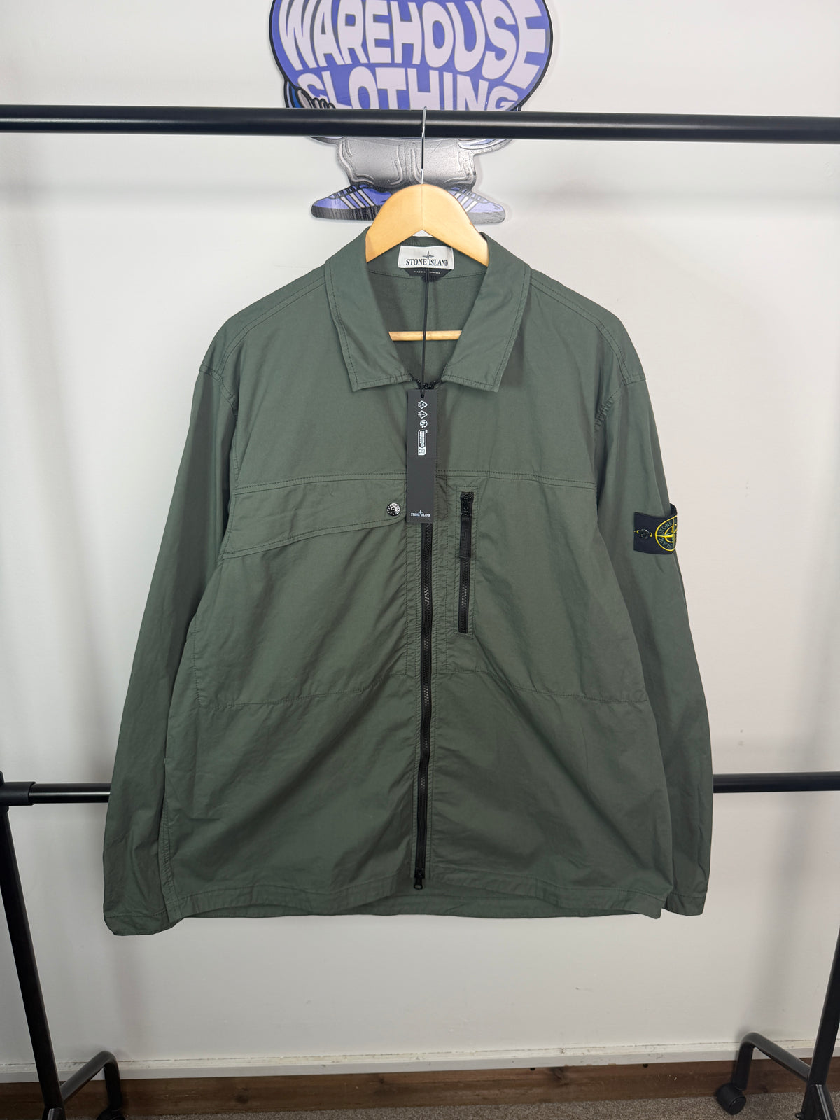Stone Island Supima Cotton Twill Stretch Overshirt