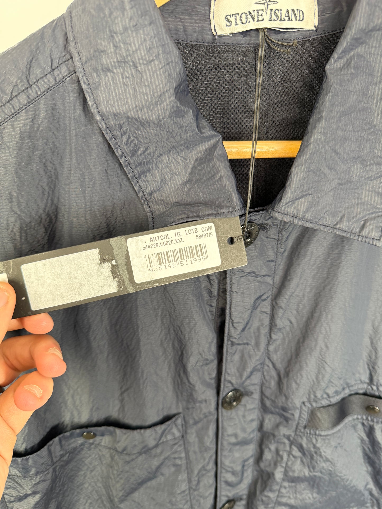 Stone Island SI PA/PL Seersucker TC Nylon Metal Overshirt