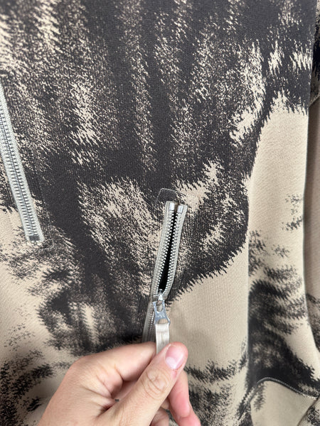 Stone Island 1/4 Zip Camo Sweatshirt (XXL)