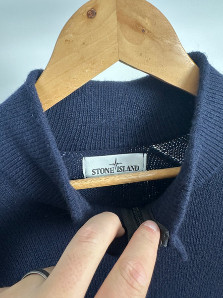Stone Island Wool 1/4 Zip Pullover (L)