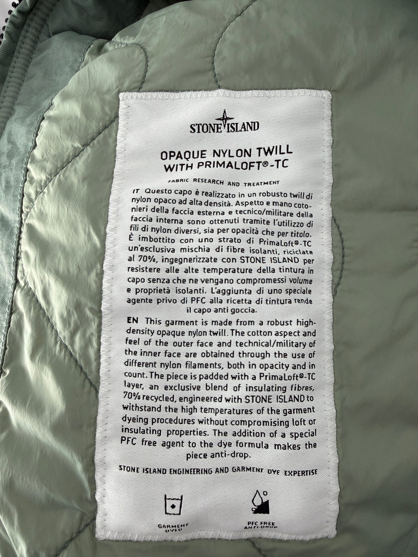 Stone Island Opaque Twill With Primaloft TC Jacket - BNWT (XL)