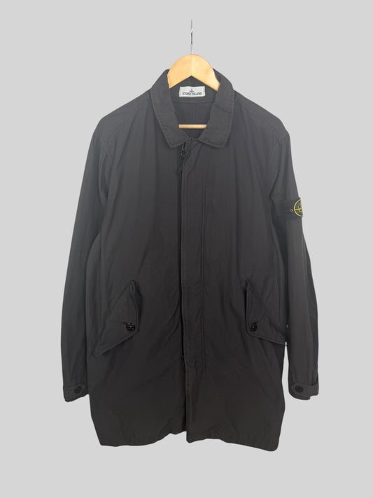 Stone Island Light Cotton Nylon Twill Mac Jacket