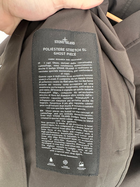 Stone Island Poliestere Stretch 5L Ghost Piece Long Jacket (M)