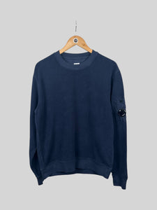 CP Company Reversed Brushed & Emerized Diagonal Fleece Sweatshirt - Medium