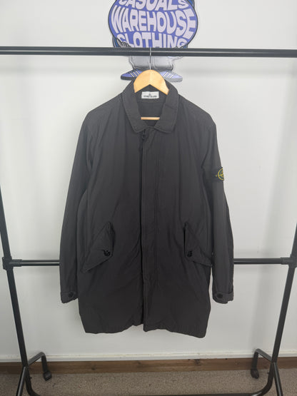 Stone Island Light Cotton Nylon Twill Mac Jacket