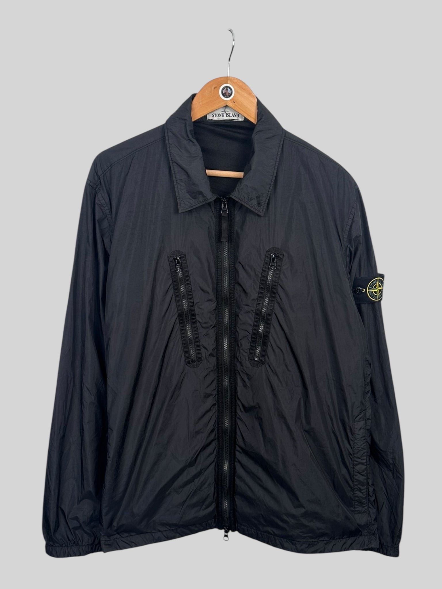 Stone Island Crinkle Reps Nylon Overshirt (XL)