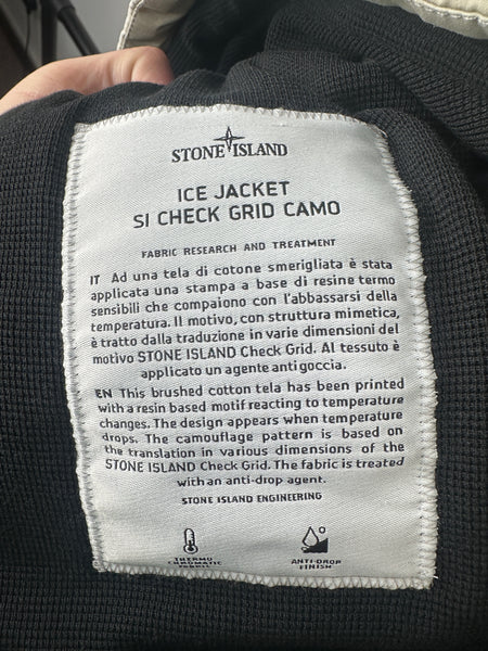 Stone Island Ice Jacket SI Check Grid Camo (XXL)