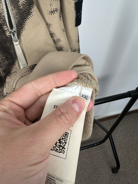 Stone Island 1/4 Zip Camo Sweatshirt (XXL)