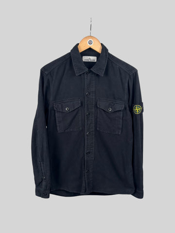 Stone Island Brushed Cotton Moleskin Overshirt - Medium