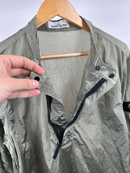 Stone Island 1/4 Zip Ripstop Smock - Large