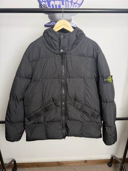 Stone Island Garment Dyed Crinkle Reps Down Jacket