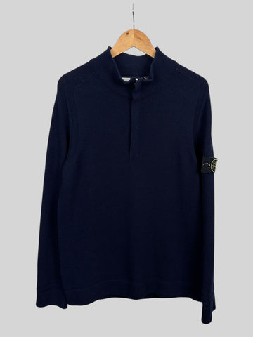 Stone Island Wool 1/4 Zip Pullover (L)