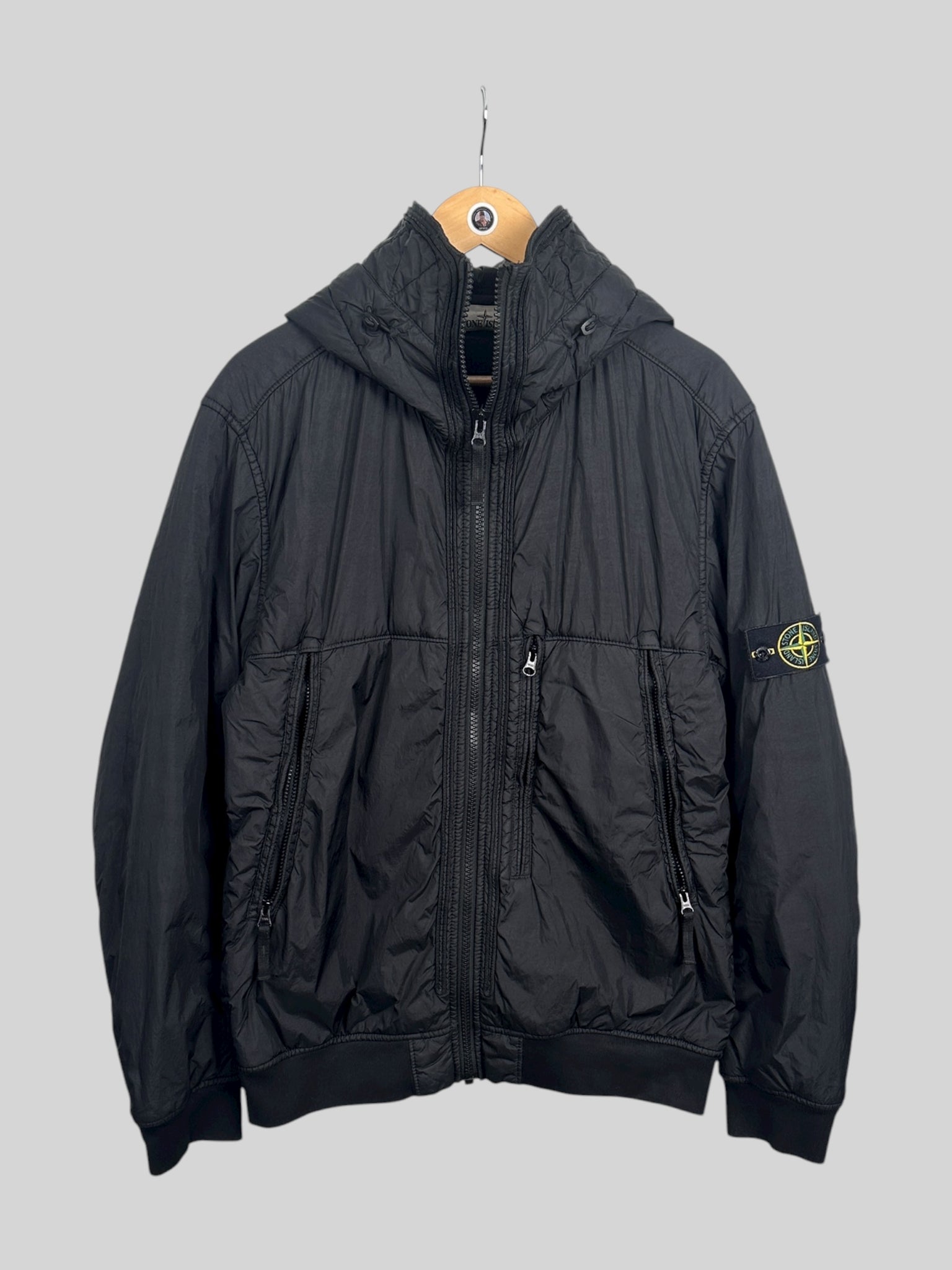Stone Island Garment Dyed Crinkle Reps NY Jacket (XL)