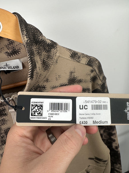 Stone Island Camo 1/4 Zip Sweatshirt BNWT (M)