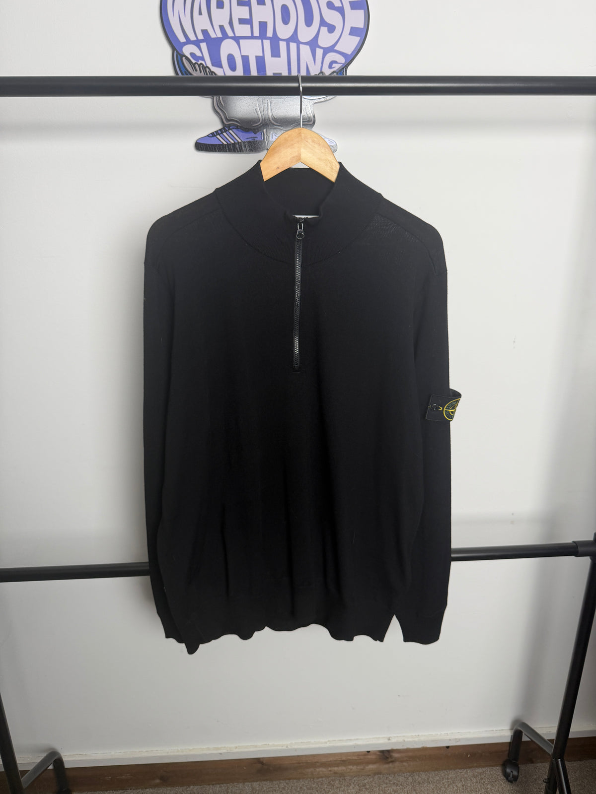 Stone Island Lana Wool 1/2 Zip Knit