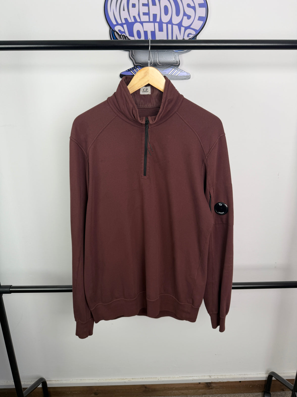 C.P Company 1/4 Zip Lens Sweatshirt