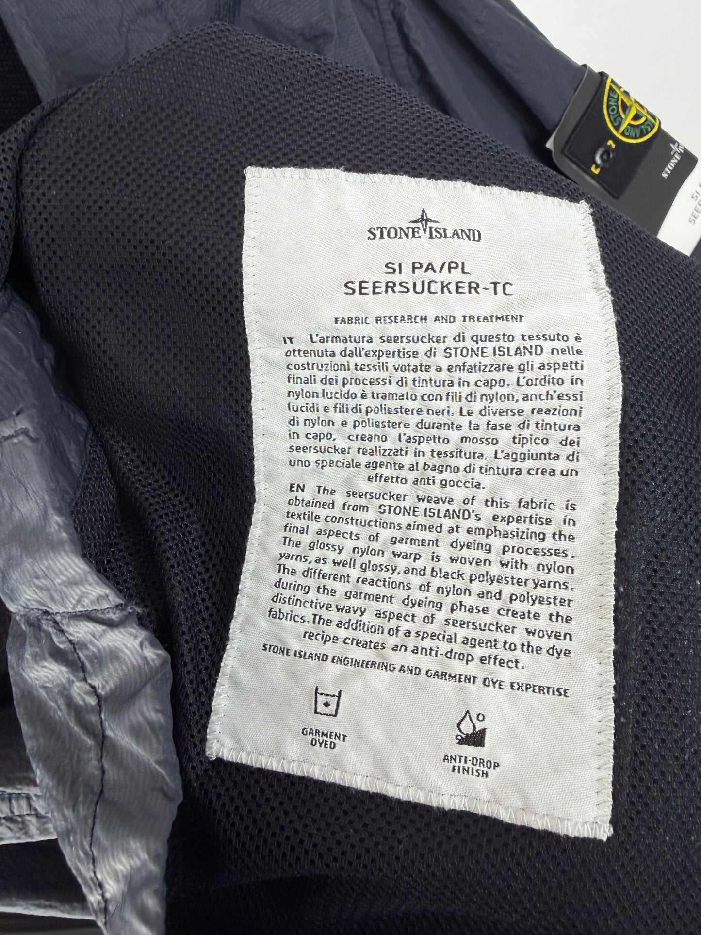 Stone Island SI PA/PL Seersucker TC Nylon Metal Overshirt