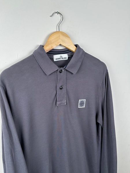 Stone Island Long Sleeved Polo - Medium