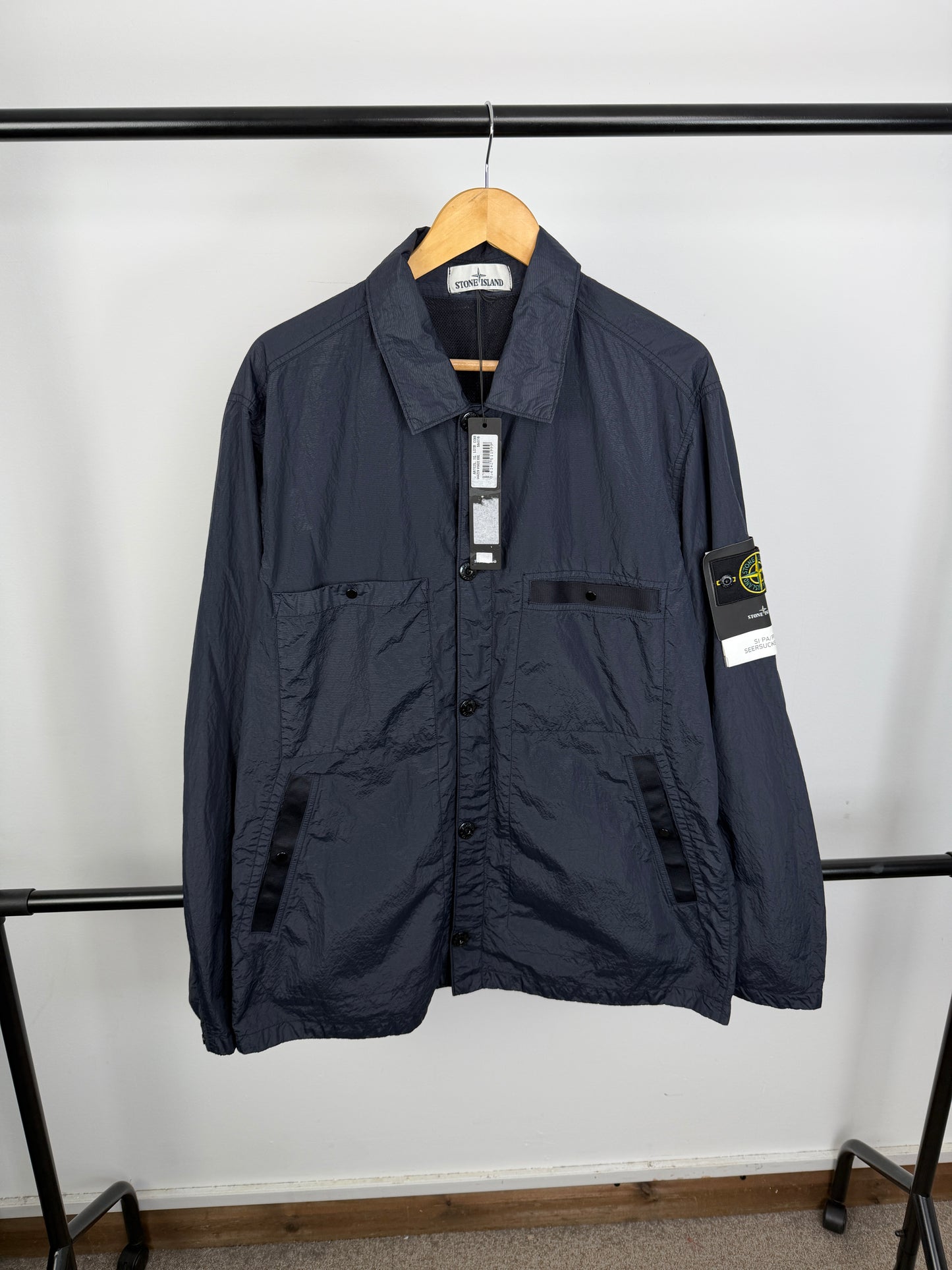 Stone Island SI PA/PL Seersucker TC Nylon Metal Overshirt