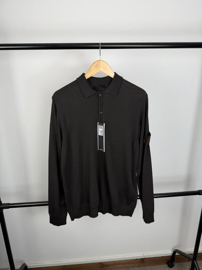 Stone Island Ghost Wool Polo Shirt (L)