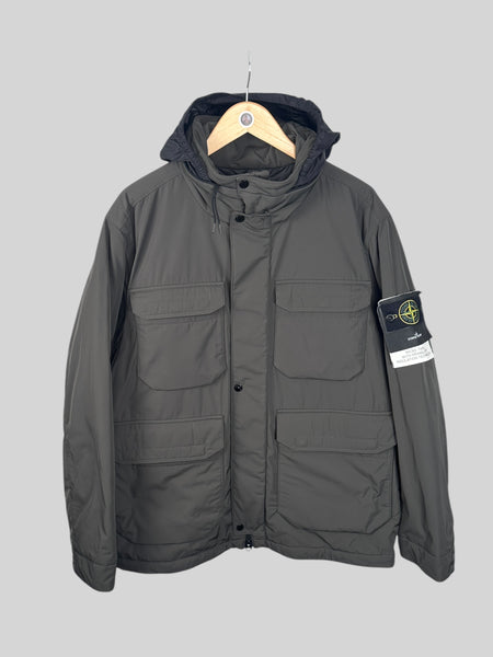 Stone Island Micro Twill Field Jacket With Primaloft Insulation