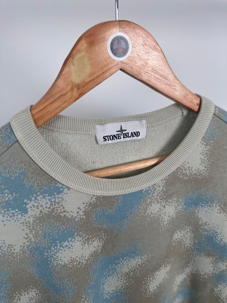 Stone Island Camo Devore Sweatshirt (M)