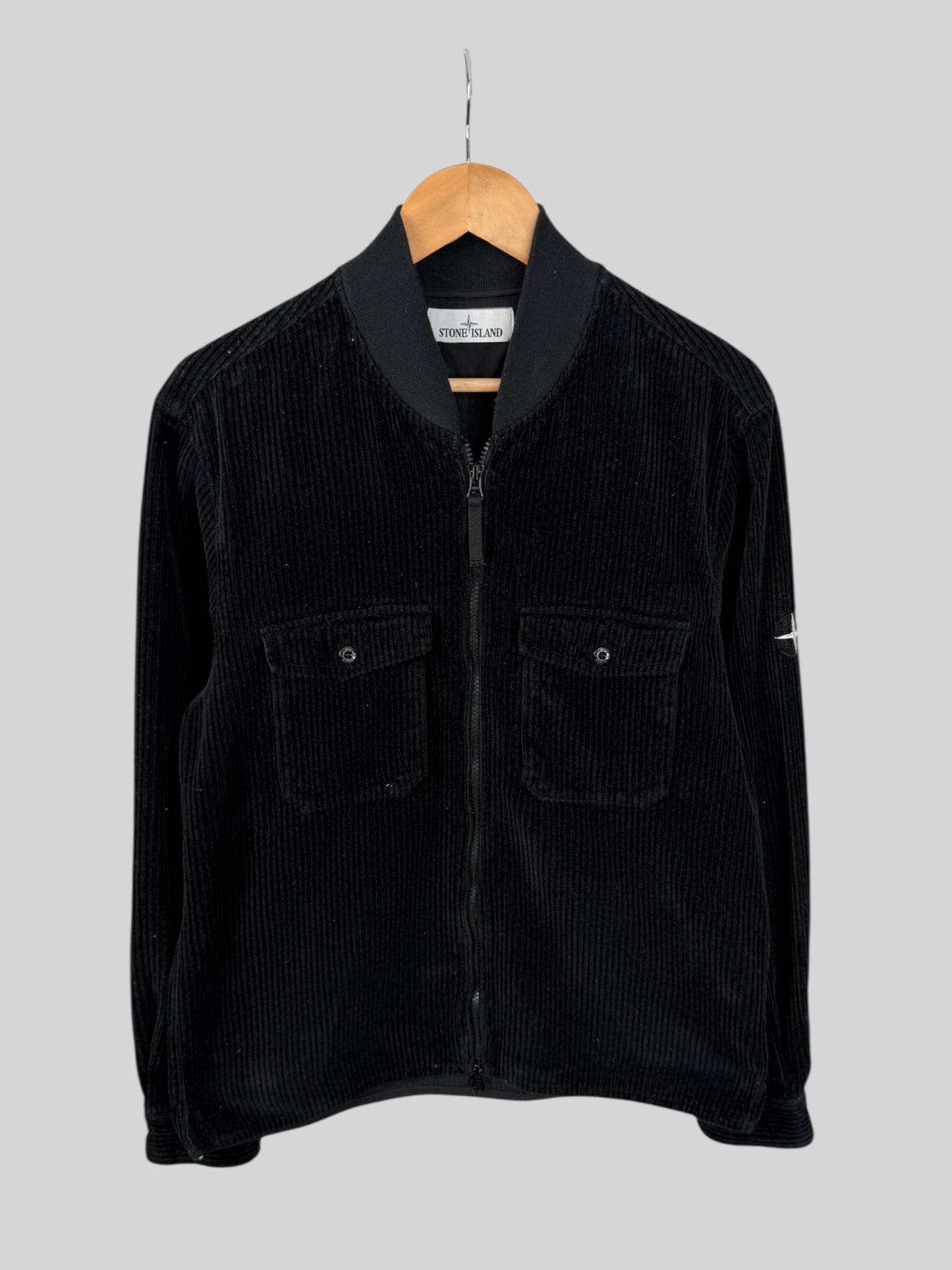 Stone Island Zip Up Corduroy Overshirt (M)
